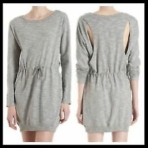 Rag and Bone grey knit dress with back cutouts